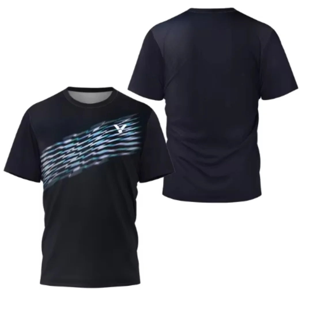 Badminton Scoreboard - Laser Neon Print men's badminton T-shirt