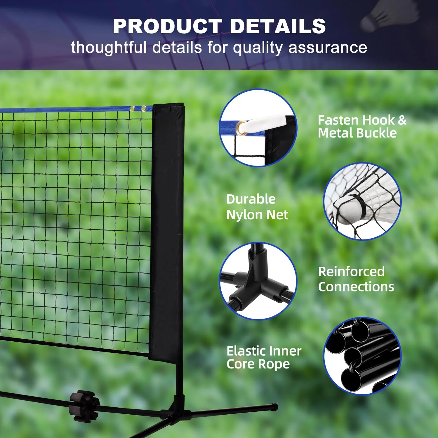 Height Steel 10FT Multi Sport  - огляд і ціна Badminton Ina