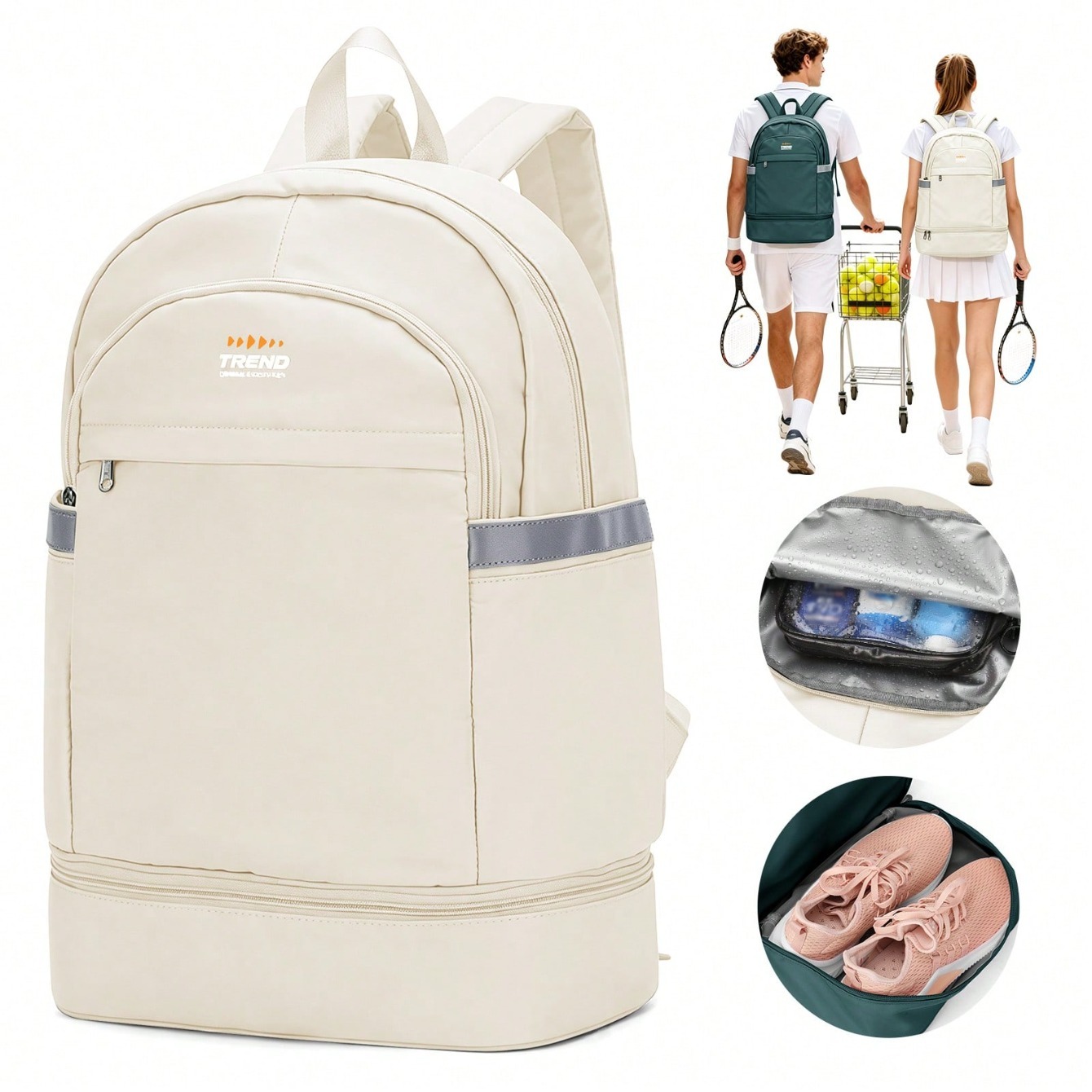 Casual Women's Backpack, Minim - огляд і ціна Badminton Shoes
