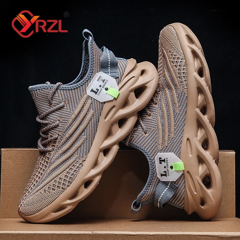 YRZL Men Sports Running Black  - огляд і ціна Badminton Shoes
