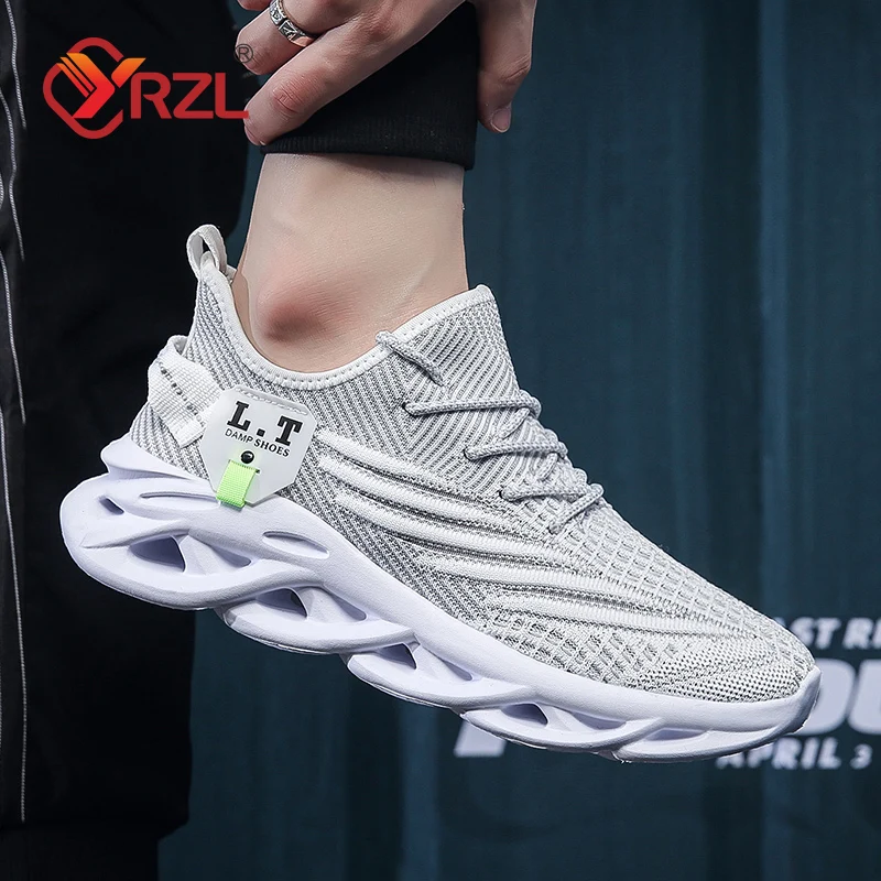 YRZL Men Sports Running Black  - огляд і ціна Badminton Shoes